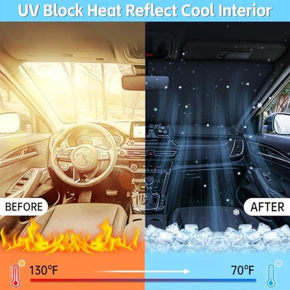 Windshield Sun Shade for Lexus ES 250 300h 350 2019–2025 Sunshade - Image 4