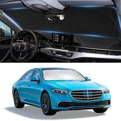 Windshield Sun Shade for Mercedes Benz S Class W222 S400 S550 2015-2026 by BOODANCARS