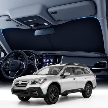 Zanch Custom Windshield Sun Shade for Subaru Outback 2020-2026, 100% Sun Blockage & Heat Insulation, Custom Fit Sunahde, Interior Protection, Keep Car Cooler, Foldable SUV Accessories by Zanch