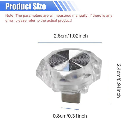 Car USB Type C Mini LED Light, Portable Automotive Ambient Lighting Decoration, Plug-in Car Atmosphere Lamp Kit, Universal Vehicle Interior LED Night Light for SUV, Truck, Party(2PCS) - Image 2