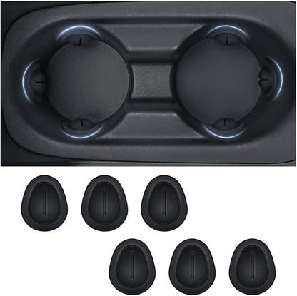 2026 Latest Car Cup Holder Insert/Holder Position Limiter - Anti Shake Silicone Car Coasters Bottle Stabilizers with Self-Adhesive - Car Must Haves Cup Holder Inserts for Car Truck SUV (6PCS) by Unknown