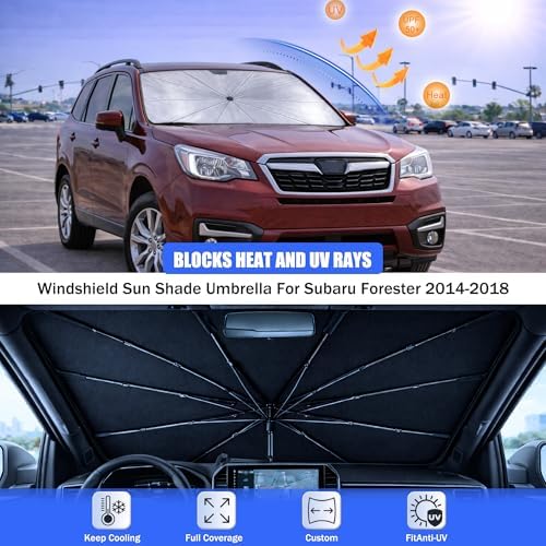 Car Windshield Sun Shade Umbrella for Subaru Forester 2014-2018 - Image 3