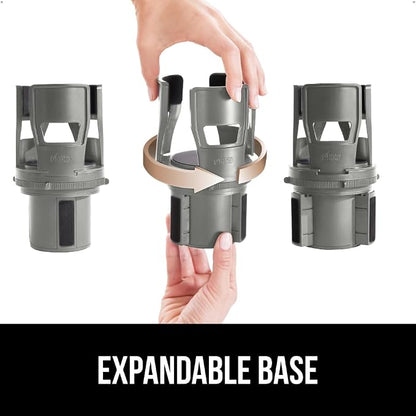 GORILLA GRIP Patent Pending Adjustable Car Cup Holder Expander, Keeps Water Bottle Secure, Expands to Fit 18 to 48 oz Large Bottles, Yeti, Owala, Stanley with Handle, Coffee Mug Insert for Cars, Gray - Image 5