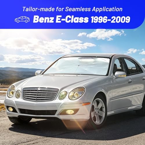 Windshield Sun Shade for Mercedes-Benz E-Class 1996-2009, Umbrella Sunshade - Image 2