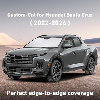 EcoNour Windshield Sunshade Compatible for Hyundai Santa Cruz 2022-2026 - Image 2