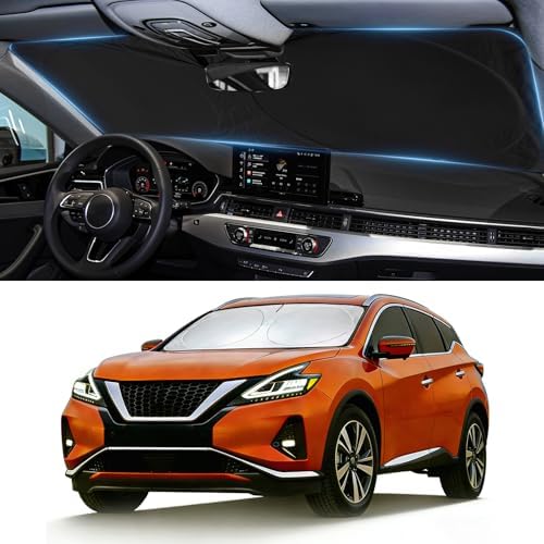 Windshield Sun Shade for Nissan Murano 2015-2024 Sunshade Shield by BOODANCARS