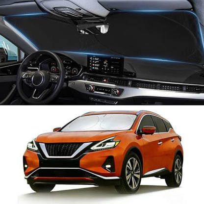 Windshield Sun Shade for Nissan Murano 2015-2024 Sunshade Shield by BOODANCARS