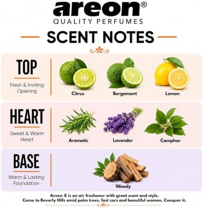 AREON MON MA17 Long Lasting Hanging Best Car Air Freshener Mountain Fresh Scent, 12 pack - Image 3