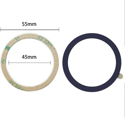 TENOC Universal Metal Ring Sticker, 3Pcs, Navy Blue | Compatible with iPhone/Samsung/Android Cellphones, Magnetic Phone Charger/Mount/Holder Conversion - Image 2