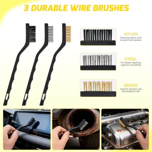 Nilight 37PCS Car Detailing Kit for Interior Exterior Car Care, Yellow - Image 3