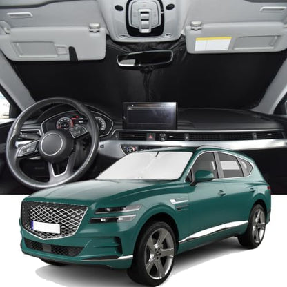 Windshield Sunshade for Genesis GV80 2021-2026 Sun Shade Windshield by ZOIBVCARSUNSHADE