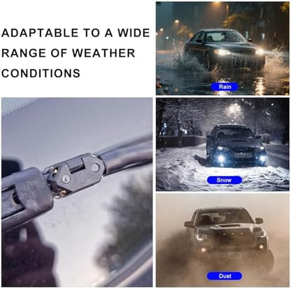 4 PCS Front Windshield Washer Nozzles, 4 Holes Car Windshield Washer Wiper Arm Sprayer, Auto Left Right Windshield Washer Squirter Nozzle Replacement, Universal Vehicle Accessories (4 PCS) - Image 5