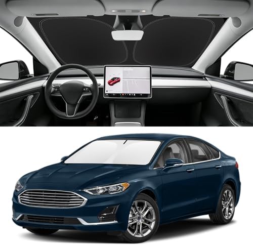 Custom Fit Windshield Sun Shade for Ford Fusion 2013-2021 by SLOGENTO