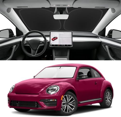 Custom Fit Windshield Sun Shade for Volkswagen VW Beetle 2012-2019 by SLOGENTO