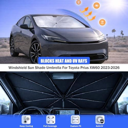 Car Windshield Sun Shade Umbrella for Toyota Prius XW60 2023-2026 - Image 3