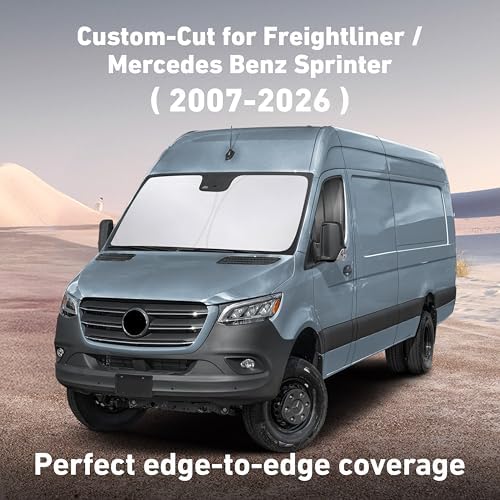 EcoNour Windshield Sun Shade for Frieghtliner/Mercedes Sprinter 2007-2026 - Image 2