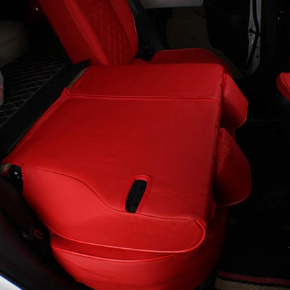 EKR Accord Car Seat Covers for Honda Accord EX-L,Touring,Sport,EX,Hybrid 2018 2019 2020 2021 2022(Rear Row 40/60 Split Backrest),Car Seat Protectors,Waterproof Automotive Seat Covers, Leather(Red) - Image 3