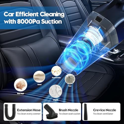 Qydipclin 45Pcs Car Detailing Kit, Car Detailing Brush Set, Car Wash Cleaning Kit, Car Detailing Brushes, Professional Car Care Kit for Interior Exterior Wheels, Blue - Image 4