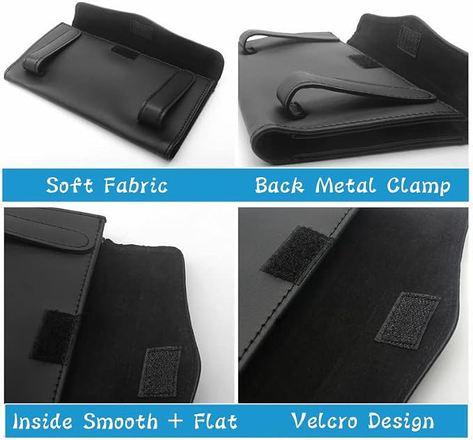 YVPSI Car Tissue Holder Sun Visor Napkin Holder with Tissue for Car (Black) | Refill Car Mask Holder PU Leather Tissue Box Tissue Box Holder Hanging Tissue Holder Mask Dispenser - Image 3
