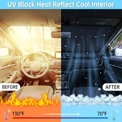Windshield Sun Shade for Kia Seltos 2021-2026 Sunshade - Image 4
