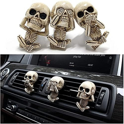 Skull Decor Car Air Freshener Vent Clips Goth Halloween Decorations Gifts by Idefair