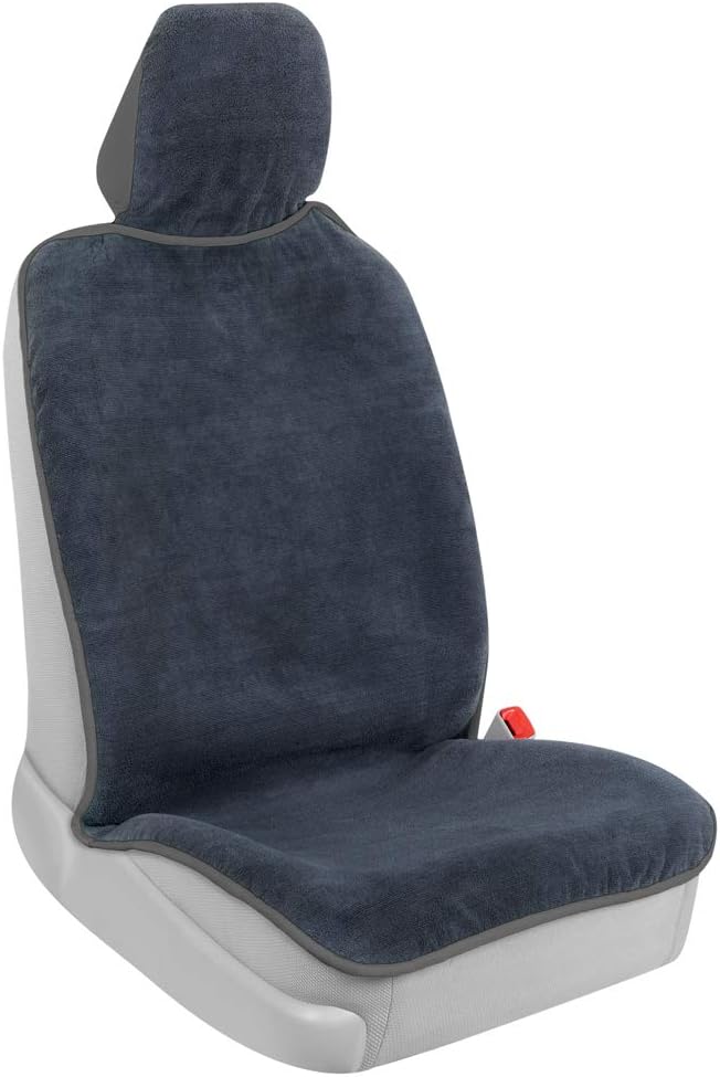 BDK UltraFit Waterproof Towel Seat Covers for Cars - 1 Piece Washable Cloth Car Seat Cover Towels Front Seats - Sweat Seats Protector for Gym, Swimming, Surfing, Running - Universal Fit for Most Cars by BDK