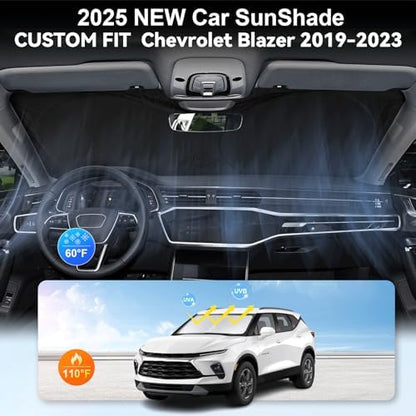 for Chevy Chevrolet Blazer Sunshade Windshield Sun Shade Fit 2019-2026 - Image 4