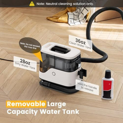 NEWBULIG Carpet and Upholstery Cleaner Machine Portable Carpet Shampooer - Image 5