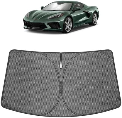 Proadsy Custom Fit Car Windshield Sun Shade for 2020-2026 Chevy Corvette by Proadsy