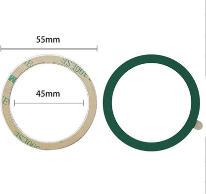 TENOC Universal Metal Ring Sticker, 3Pcs, Green | Compatible with iPhone/Samsung/Android Cellphones, Magnetic Phone Charger/Mount/Holder Conversion - Image 2