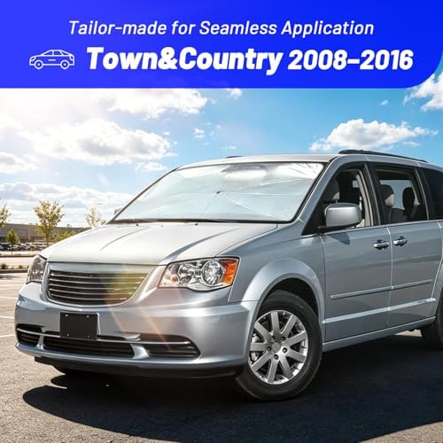 Windshield Sun Shade for Chrysler Town&Country 2008-2016, Umbrella Sunshade - Image 2