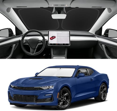 Custom Fit Windshield Sun Shade for Chevy Camaro 2016-2024 by SLOGENTO