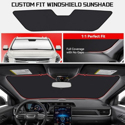 Windshield Sun Shade Custom Fit Dodge Hornet 2023-2026 - Image 2