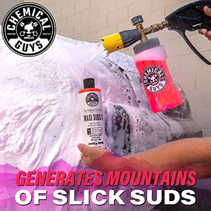 Chemical Guys CWS_101_64BK Car Wash Detailing Bucket, Mitt & Accessories Bundle (6 Items) Featuring Maxi-Suds II Foaming Car Wash Soap 64 oz (.5 Gal) Cherry Scent - Works on Cars, Trucks, SUVs, & More - Image 3