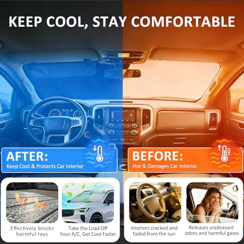 Thickened Windshield Sun Shade for Toyota Prius 2016-2022 - Image 6