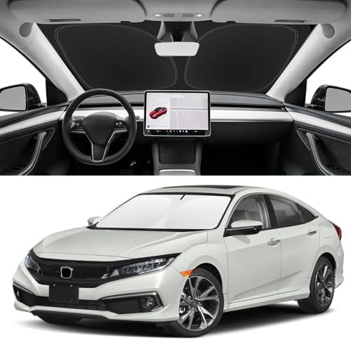 Custom Fit Windshield Sun Shade for Honda Civic 2016-2021 by SLOGENTO