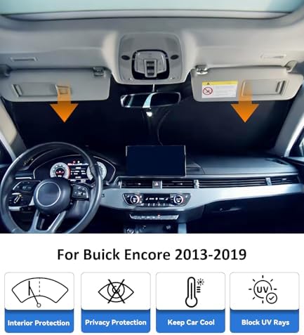 Windshield Sun Shade for 2013-2019 Buick Encore Accessories - Image 2