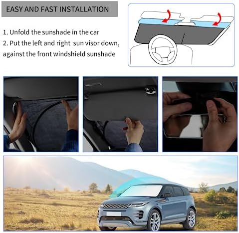 Windshield Sun Shade for 2019-2025 2026 Subaru Forester Sunshades Sun Visor - Image 5
