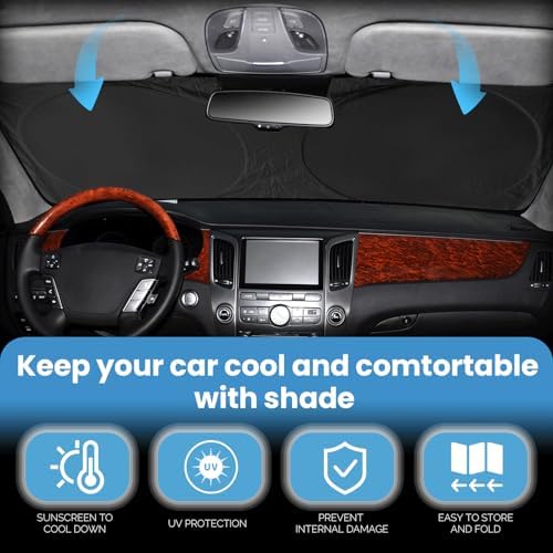 Windshield Sunshade for Kia Forte 2019-2024 2025 2026 Window Sun Shades - Image 4