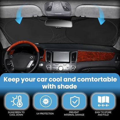Windshield Sunshade for Chevrolet Colorado 2023-2024 2025 2026 Sun Visor - Image 3
