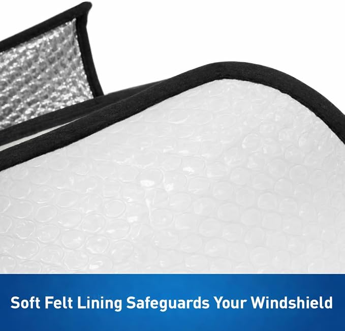 Custom Fit Windshield Sunshade Compatible with 2015-2023 Ford Mustang, Gen 6 - Accordion Folding Sunshield, Official Logo, Heat & UV Protection - Image 6