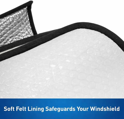 Custom Fit Windshield Sunshade Compatible with 2015-2023 Ford Mustang, Gen 6 - Accordion Folding Sunshield, Official Logo, Heat & UV Protection - Image 6