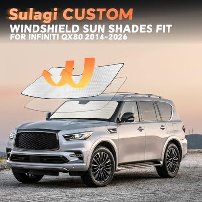 Windshield Sun Shade for in-finiti QX80 2014-2024 - Image 6