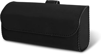 Sunglasses Holder for Car Sun Visor, Sunglass Organizer for Car, Magnetic Leather Eyeglasses Protective Storage Case, Waterproof Glasses Organizer Visor Accessories for Vehicles (Black) by Unknown