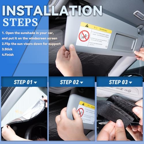 Windshield Sun Shade for Ford Explorer 2012-2019 - Image 4