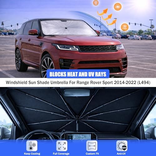Windshield Sun Shade Umbrella for Range Rover Sport 2014-2022 (L494) - Image 3