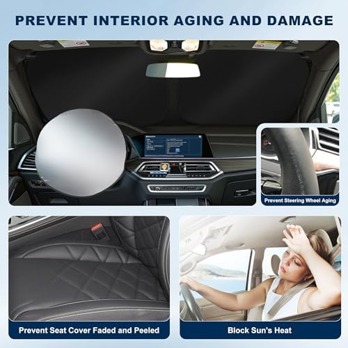 Windshield Sun Shade Custom Fit BMW X3 2018-2026 - Image 2