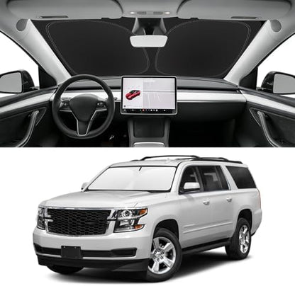 Custom Fit Windshield Sun Shade for Chevrolet Suburban 2015-2020 by SLOGENTO