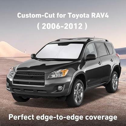 EcoNour Windshield Sunshade Compatible for Toyota RAV4 2006-2010 2011 2012 - Image 2