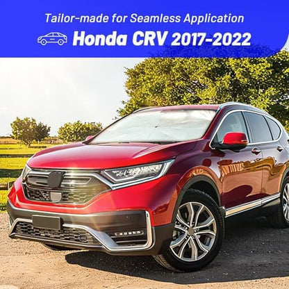 Windshield Sun Shade for Honda CRV 2017-2022, Custom Fit Front Window Shade Umbrella with 360°Rotating Shaft, Foldable Vehicle Windshield Sunshade Cover for UV & Heat Protection, Easy Storage - Image 3